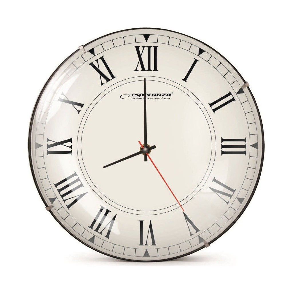 Настінний годинник Esperanza Wall Clock Roma 30 см (EHC018R) Настінний годинник Esperanza Wall Clock Roma 30 см (EHC018R)