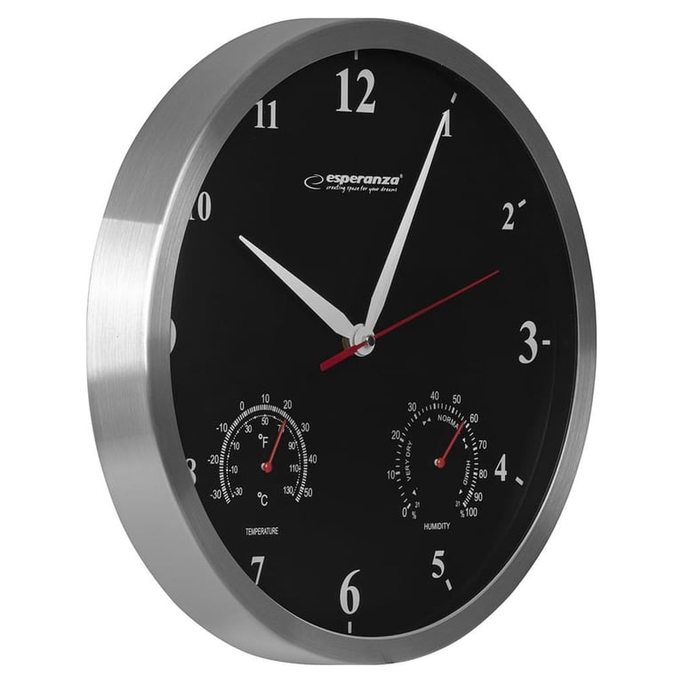 Настінний годинник Esperanza Wall Clock Washington 30 см Black (EHC008K) - фото 2
