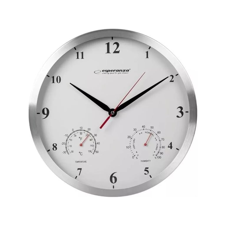 Настінний годинник Esperanza Wall Clock Washington 30 см White (EHC008W) - фото 1