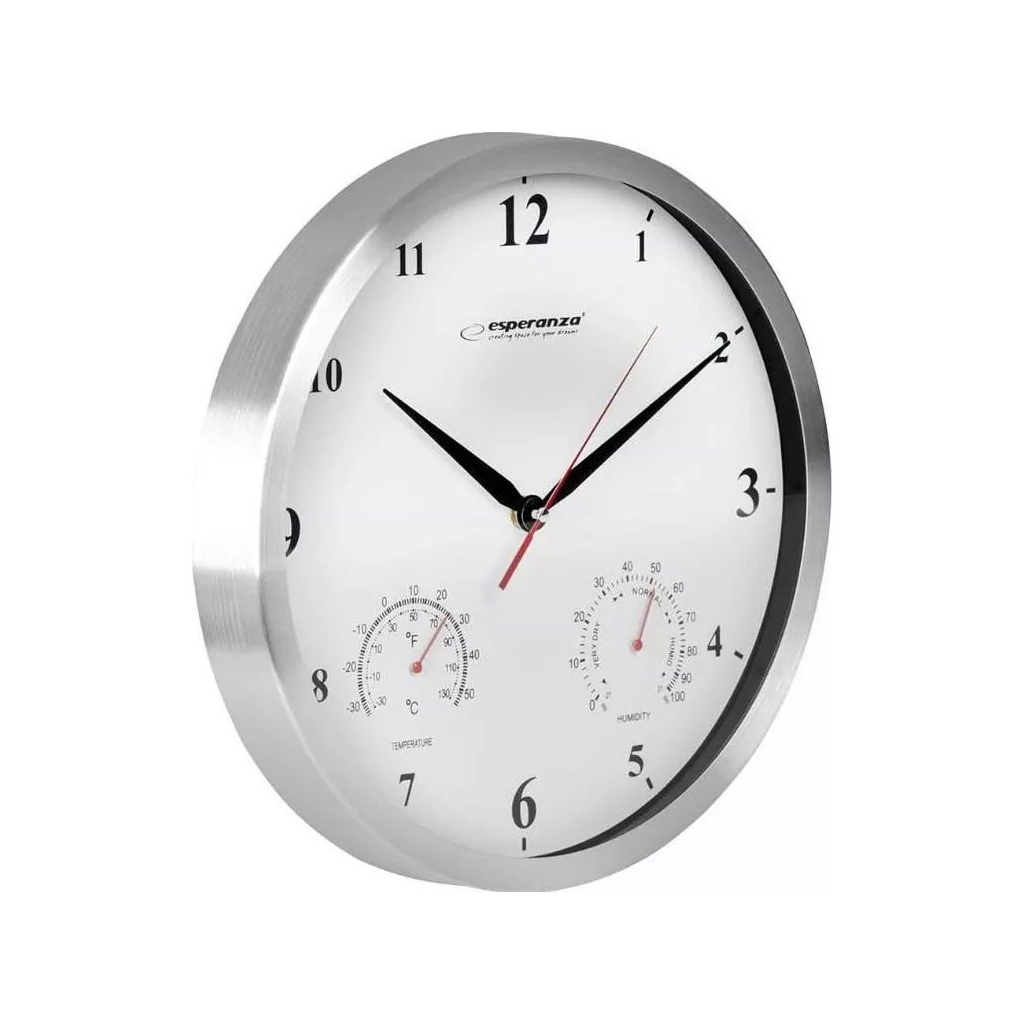 Настінний годинник Esperanza Wall Clock Washington 30 см White (EHC008W) - фото 2 Настінний годинник Esperanza Wall Clock Washington 30 см White (EHC008W) - фото 2