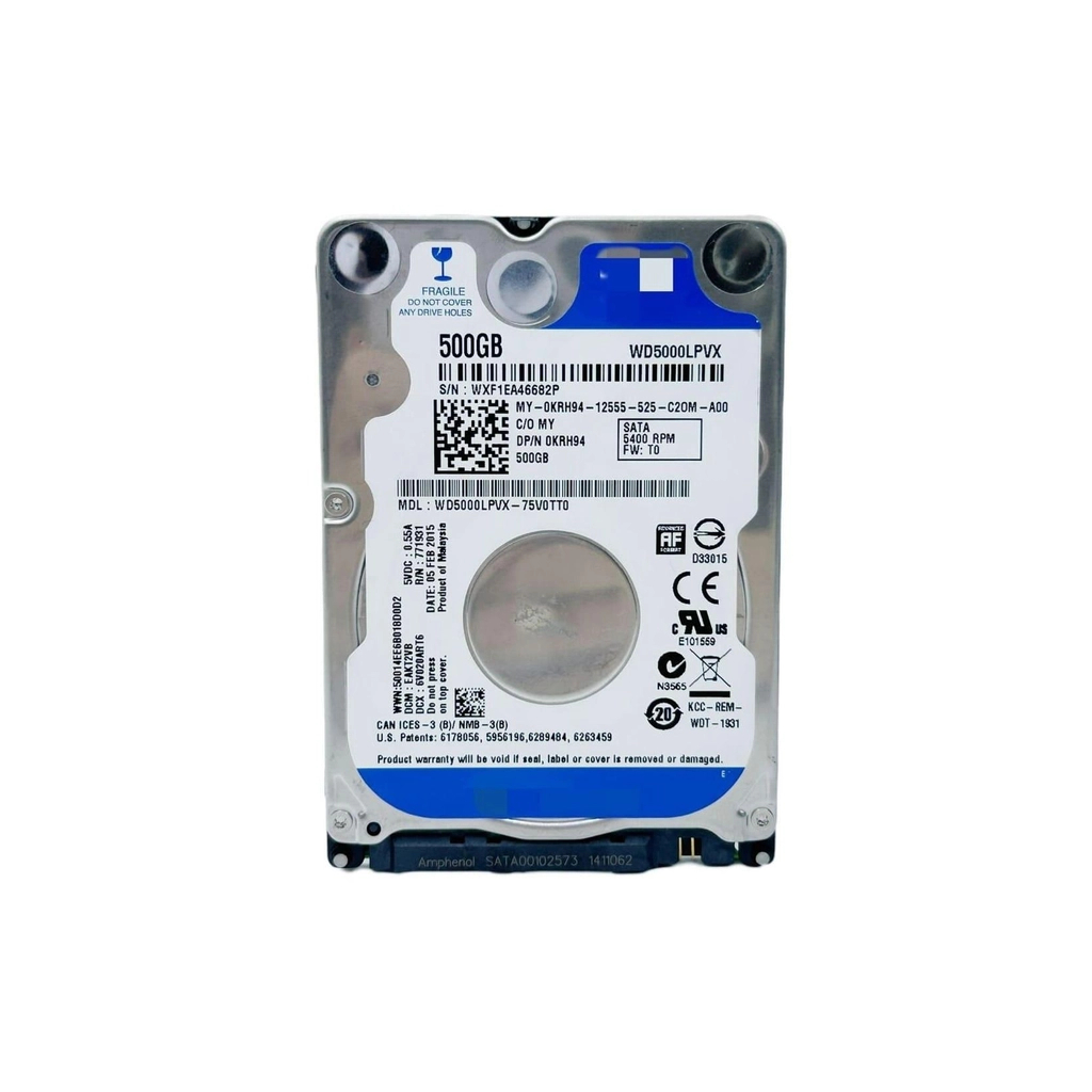 Жорсткий диск для ноутбука 2.5" 500GB WD (WD5000LPVX) - фото 1