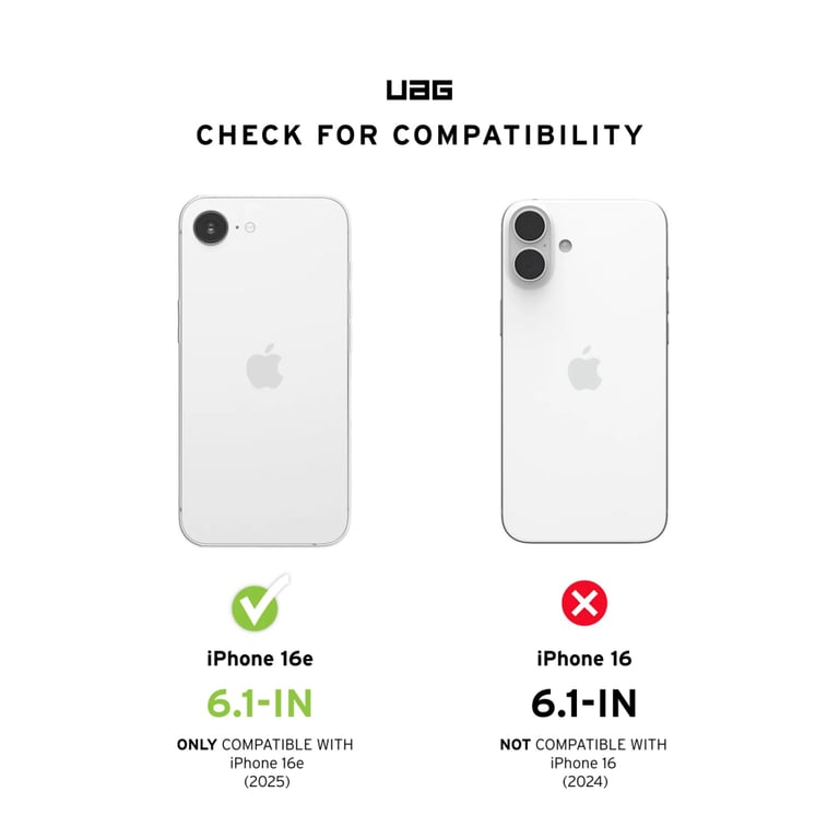 Чохол до мобільного телефона UAG iPhone 16E (4th Gen, 2025), Essential Armor MagSafe, Rose (114496114C4C) - фото 7