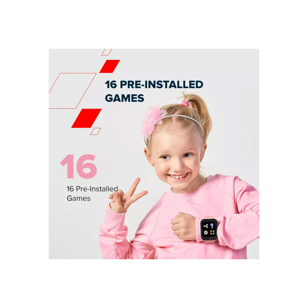 Смарт-годинник Canyon Alfie KW-37 MP3 Study&Game Pink (CNE-KW37PP) - фото 11 Смарт-годинник Canyon Alfie KW-37 MP3 Study&Game Pink (CNE-KW37PP) - фото 11