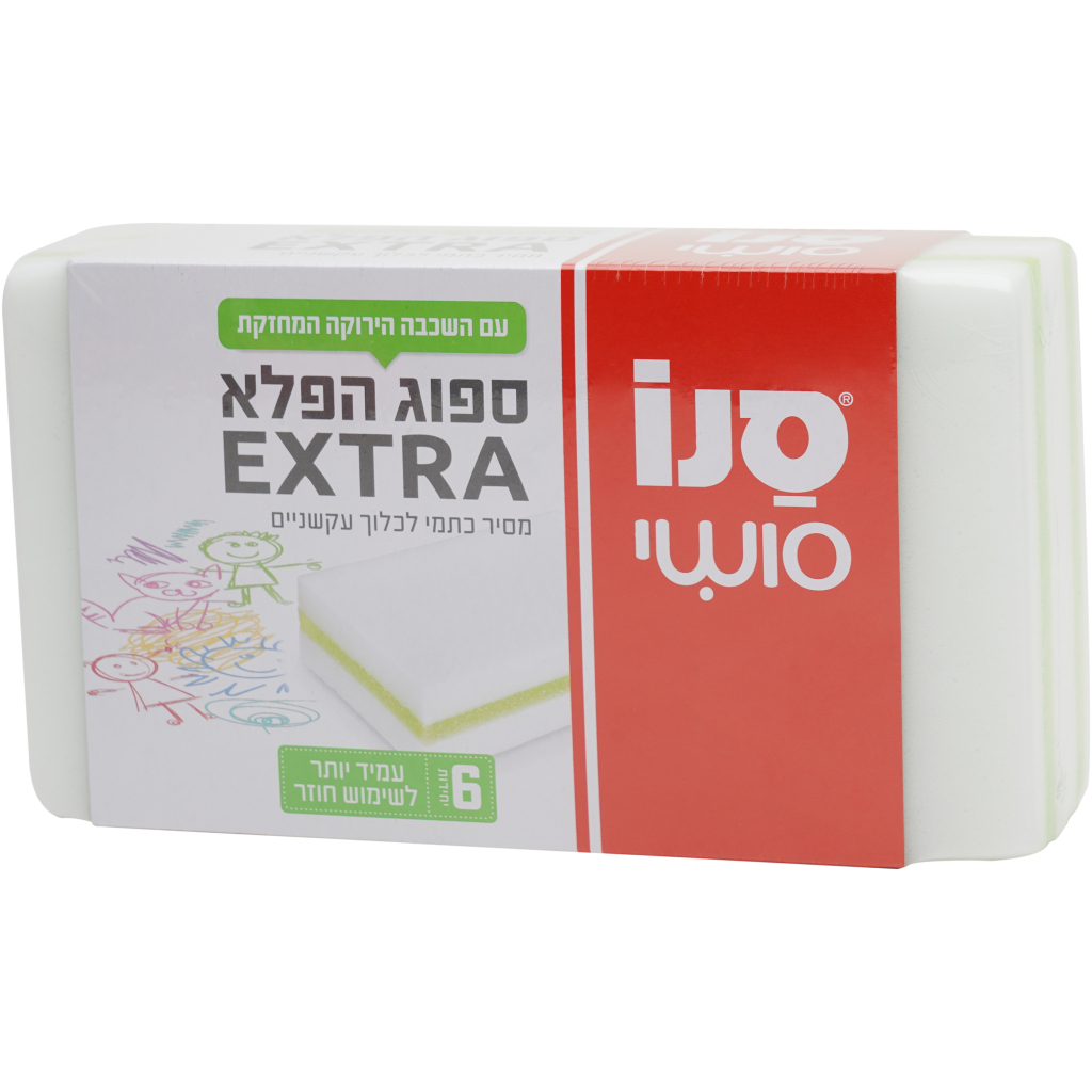 Губка для прибирання Sano Багатофункціональні для легкого та довготривалого використання 6 шт. (7290013269638) - фото 4 Губка для прибирання Sano Багатофункціональні для легкого та довготривалого використання 6 шт. (7290013269638) - фото 4