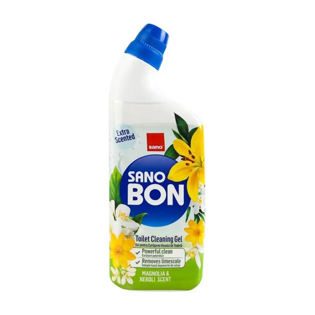 Засіб для чищення унітазу Sano Sanobon Магнолія-Неролі 750 мл (7290108352146) - фото 1 Засіб для чищення унітазу Sano Sanobon Магнолія-Неролі 750 мл (7290108352146) - фото 1