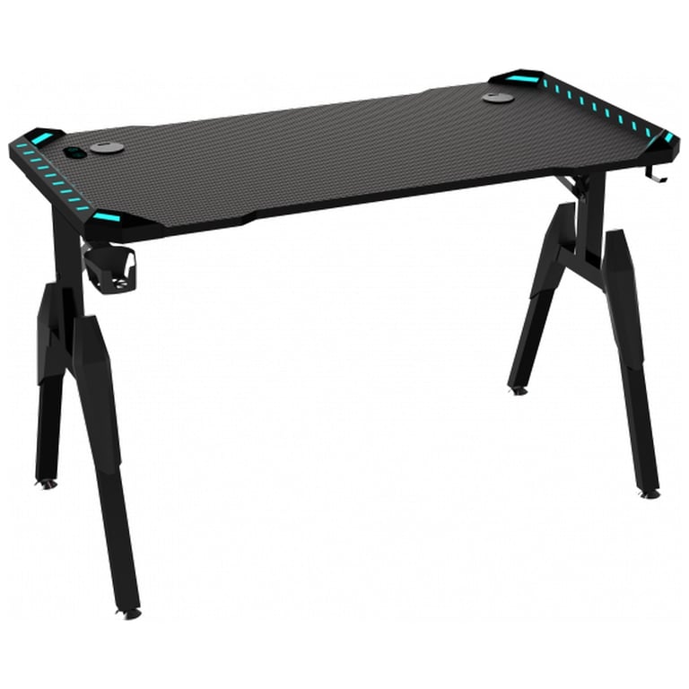 Комп'ютерний стіл GT Racer T-1444 (140x60x73) Black - фото 2