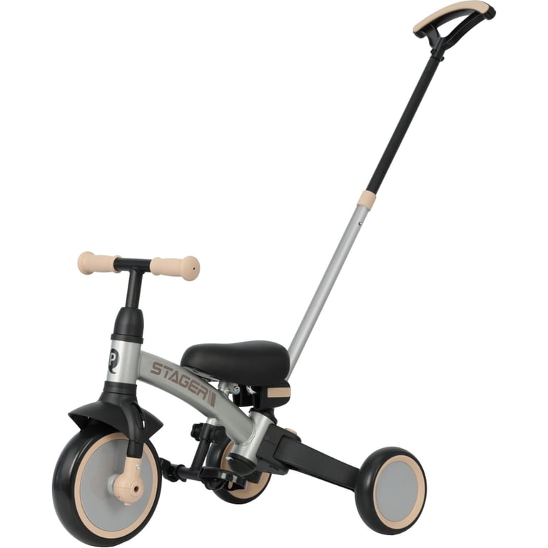 Дитячий велосипед QPlay Stager 3 в 1 з ручкою, біговел, Silver (T80STAGERSilver) - фото 1