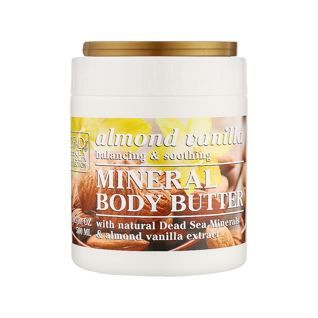 Олія для тіла Dead Sea Collection З мигдально-ванільним екстрактом та мінералами Мертвого моря 500 мл (7290107425742) - фото 1 Олія для тіла Dead Sea Collection З мигдально-ванільним екстрактом та мінералами Мертвого моря 500 мл (7290107425742) - фото 1