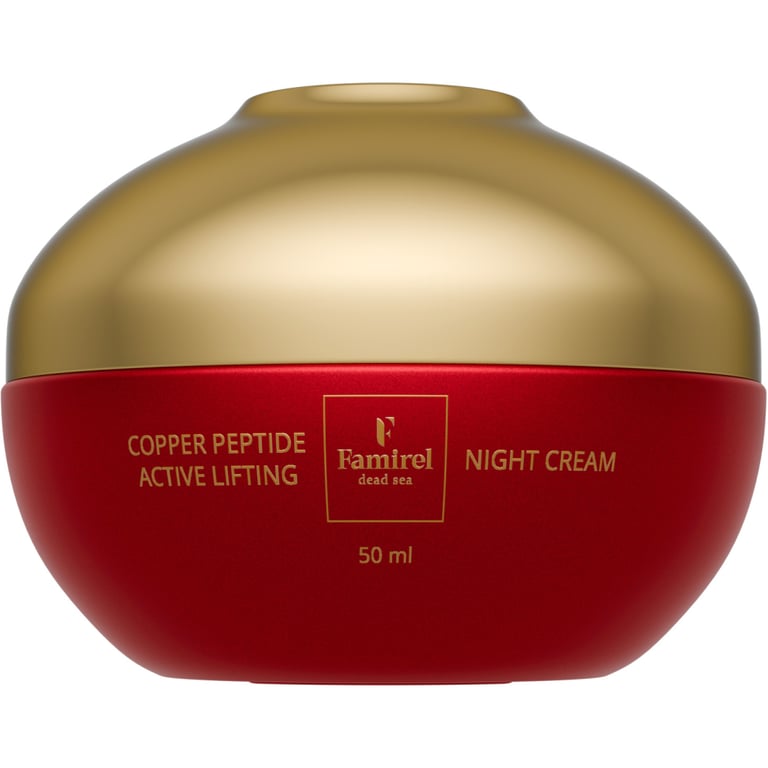 Крем для обличчя Famirel Copper Peptide Night Cream Нічний Ліфтинг-актив з пептидами міді 50 мл (7290114085274) - фото 1