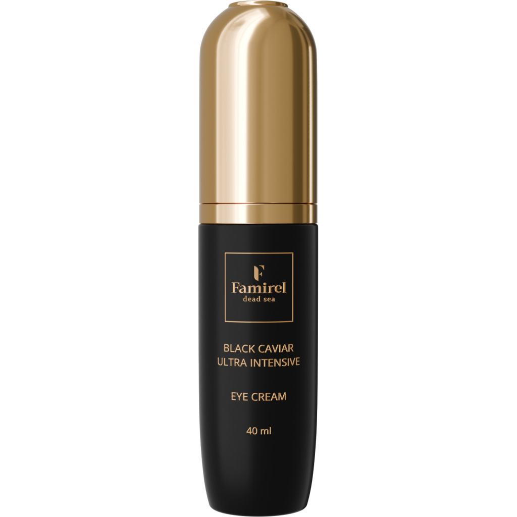 Крем для шкіри навколо очей Famirel Black Caviar Ultra Intensive Eye Cream З екстрактом чорної ікри 40 мл (7290114086370) - фото 1 Крем для шкіри навколо очей Famirel Black Caviar Ultra Intensive Eye Cream З екстрактом чорної ікри 40 мл (7290114086370) - фото 1