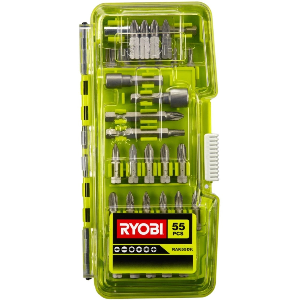 Набір біт Ryobi RAK55DK 55шт, кейс (5132004357) Набір біт Ryobi RAK55DK 55шт, кейс (5132004357)