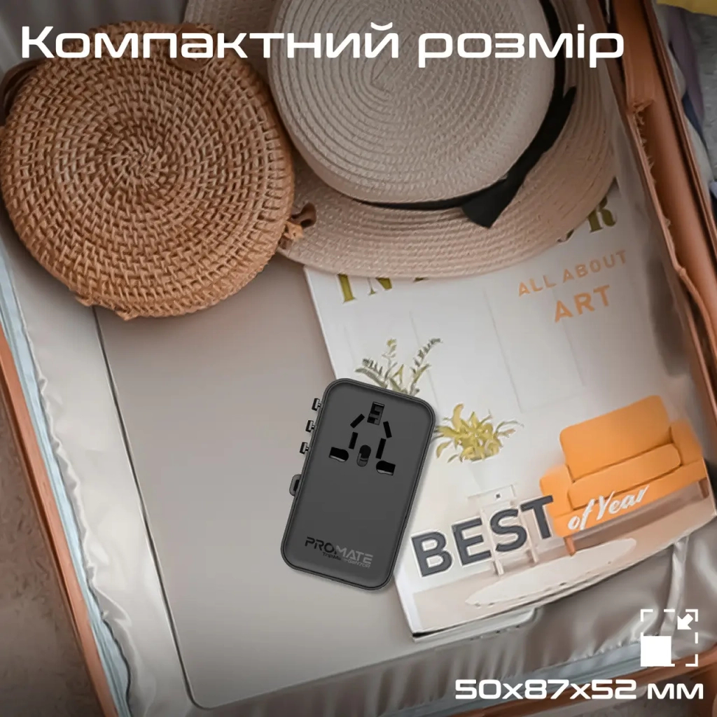 Зарядний пристрій Promate tripmate-gan70r - фото 11 Зарядний пристрій Promate tripmate-gan70r - фото 11