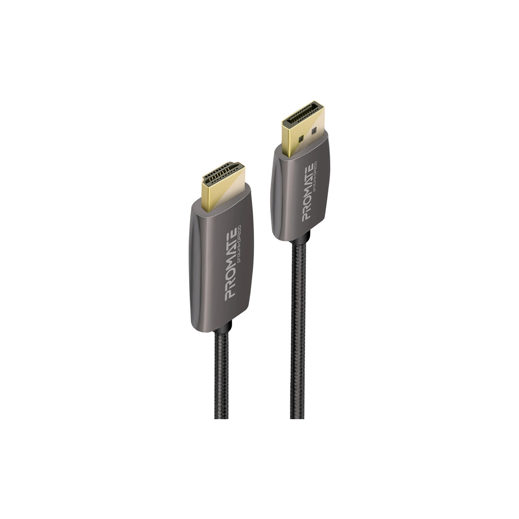 Кабель мультимедійний DisplayPort M to HDMI M 2.0m Promate (prolink-dp200.black) - фото 1 Кабель мультимедійний DisplayPort M to HDMI M 2.0m Promate (prolink-dp200.black) - фото 1