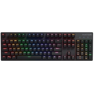 Клавіатура Hator Icefall Mecha Rainbow USB Black (HTK104UA) - фото 1