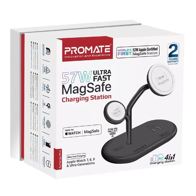 Зарядний пристрій Promate wireless (synergy-pro.black) - фото 2