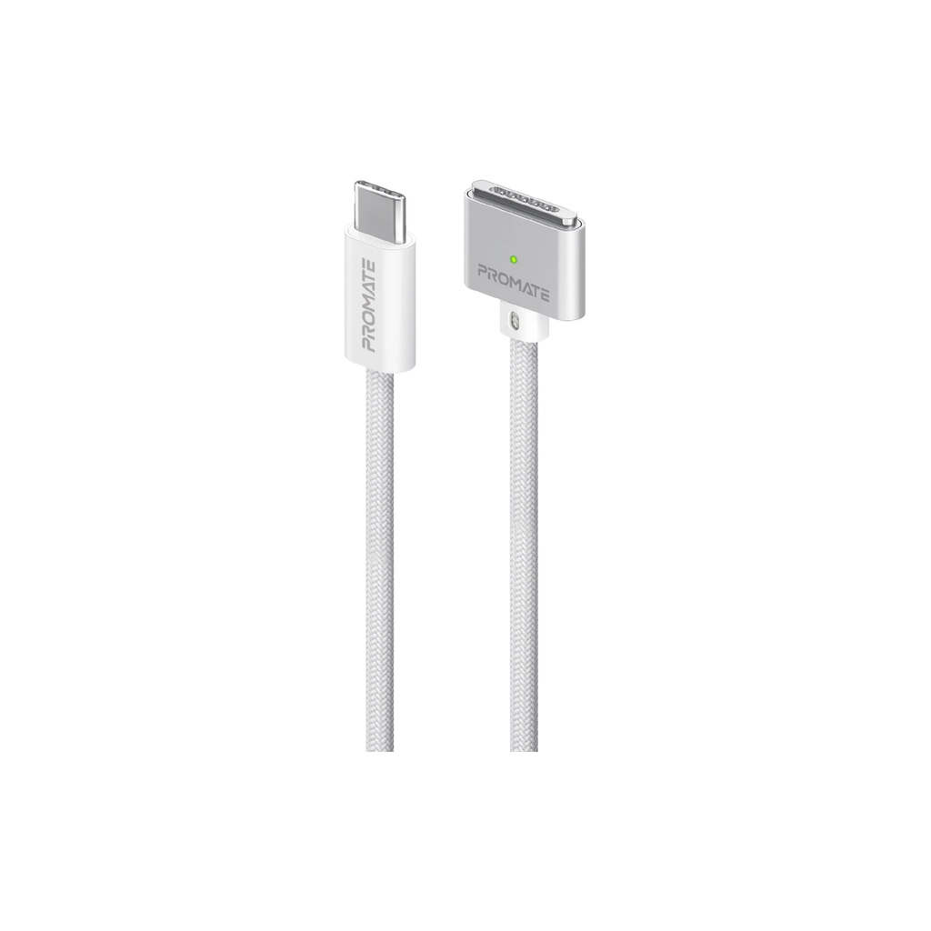 Дата кабель USB-C to MagSafe 3 white Promate (magcord-140pd.white) - фото 1