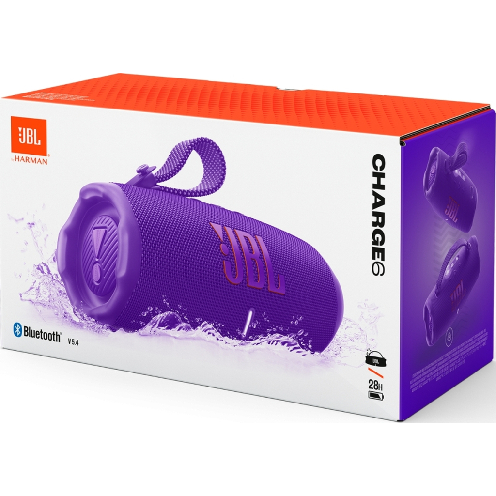Акустична система JBL Charge 6 Purple (JBLCHARGE6PUR) - фото 11 Акустична система JBL Charge 6 Purple (JBLCHARGE6PUR) - фото 11