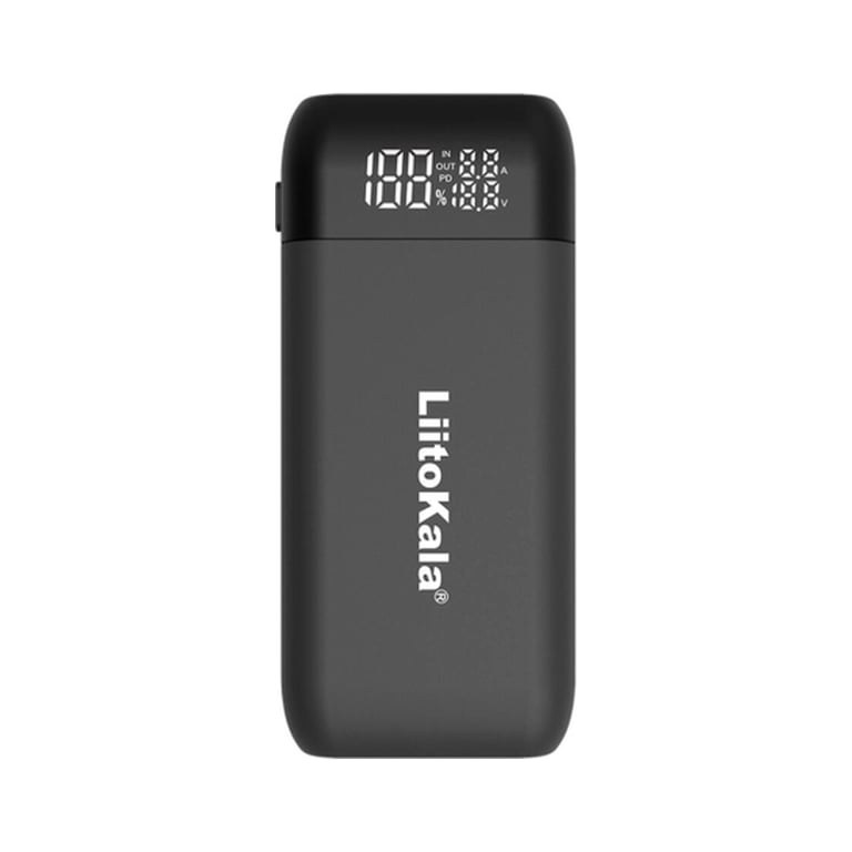 Зарядний пристрій для акумуляторів Liitokala 2 Slots, w func. Powerbank/PD/QC, USB/Type-C, LED disp, 18650/21700 (Lii-MP2) - фото 1
