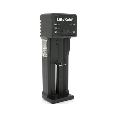 Зарядний пристрій для акумуляторів Liitokala 1 Slot, LED disp, USB, Li-ion/3.7V/3.8V, Li-Fe/3.2V, Ni-MH/1.2V (Lii-100C) - фото 1