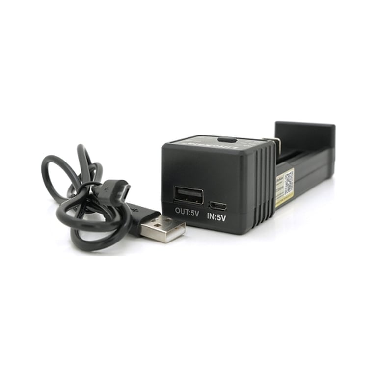 Зарядний пристрій для акумуляторів Liitokala 1 Slot, LED disp, USB, Li-ion/3.7V/3.8V, Li-Fe/3.2V, Ni-MH/1.2V (Lii-100C) - фото 3