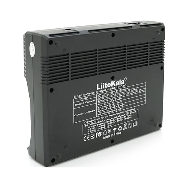 Зарядний пристрій для акумуляторів Liitokala 4 Slots+2, Ni-MH/Ni-CdAA,AAA,C, +Крона, Li-ion/IMR32650,21700,18650 (Lii-D4XL) - фото 3