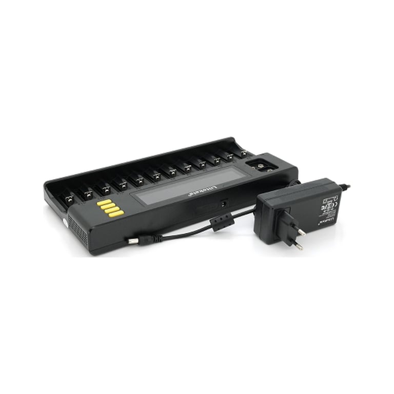 Зарядний пристрій для акумуляторів Liitokala 12 Slots+2, Ni-Mh/Li-ion/LiFePo4/Крона, LED+LCD (Lii-S12) - фото 4