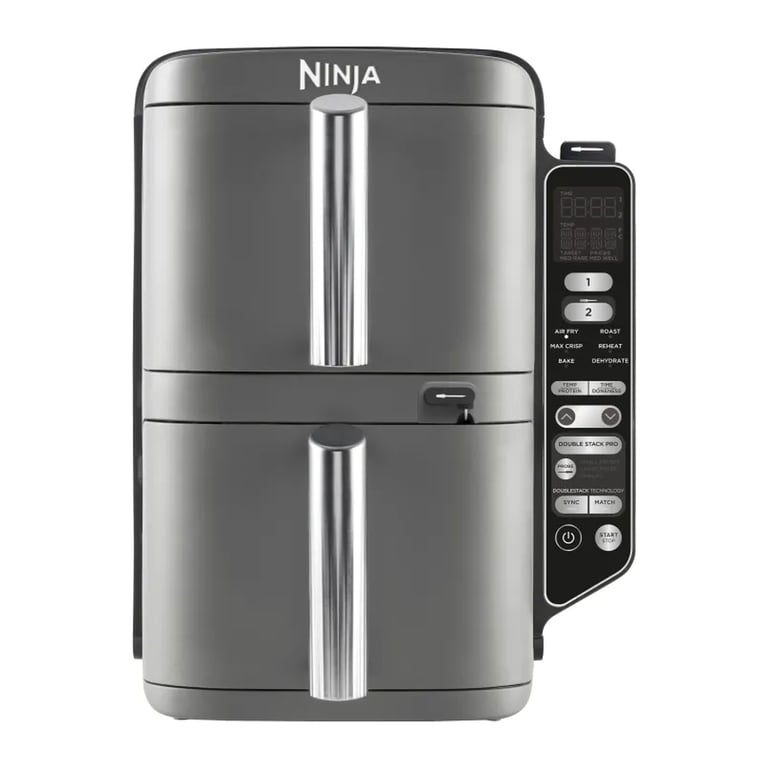 Мультипіч Ninja Double Stack XL 2-Level Hot Air Fryer 9,5 л with Smart Cook System (SL451EU) - фото 1