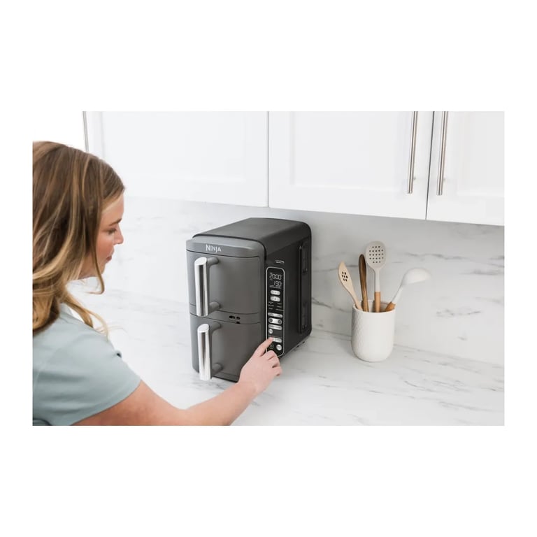 Мультипіч Ninja Double Stack XL 2-Level Hot Air Fryer 9,5 л with Smart Cook System (SL451EU) - фото 4