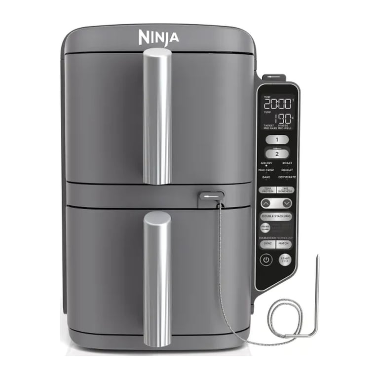 Мультипіч Ninja Double Stack XL 2-Level Hot Air Fryer 9,5 л with Smart Cook System (SL451EU) - фото 7