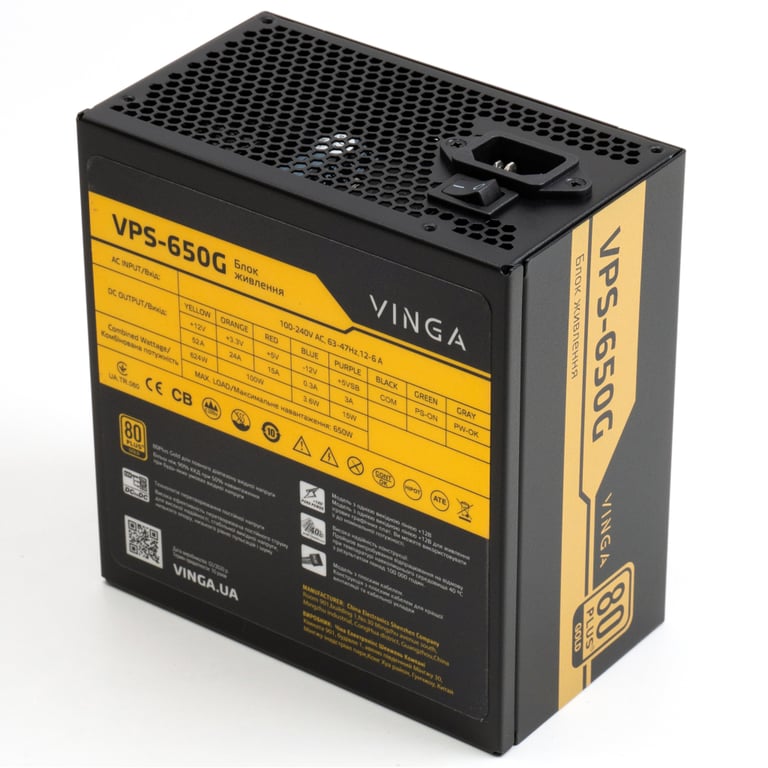 Блок живлення Vinga 650W (VPS-650G) - фото 7