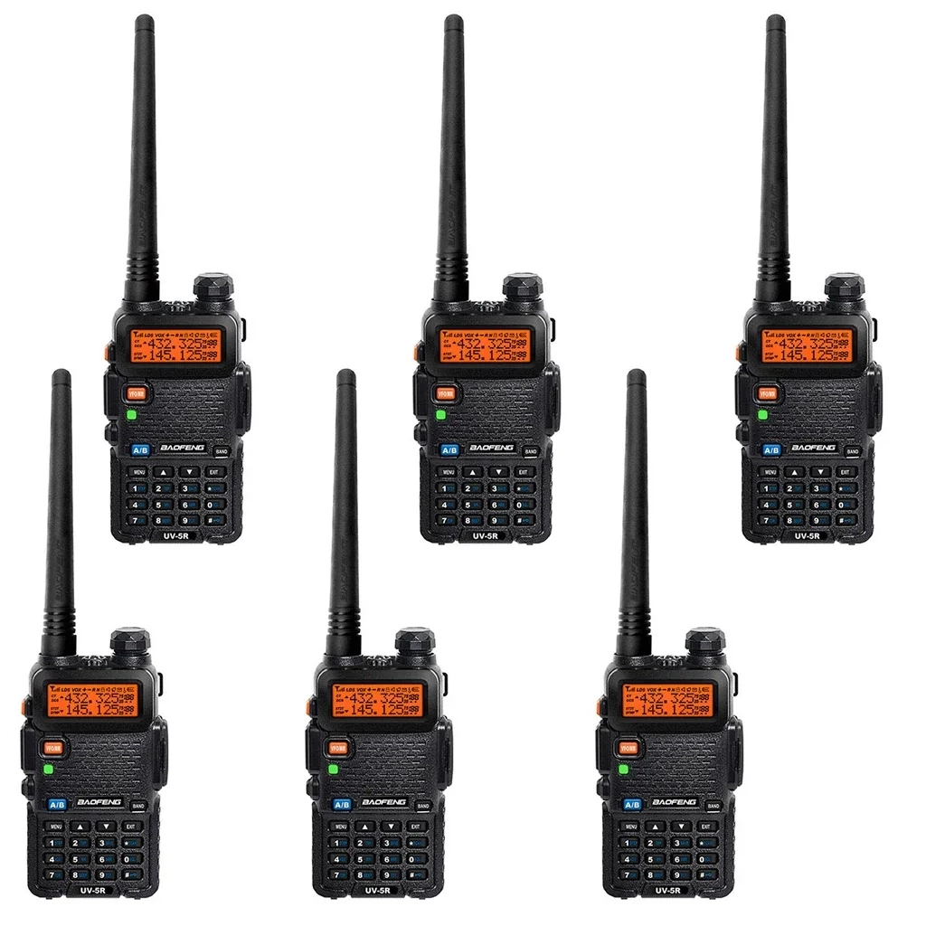Портативна рація Baofeng UV-5R Black Six Pack комплект 6 шт (2200000758965) Портативна рація Baofeng UV-5R Black Six Pack комплект 6 шт (2200000758965)