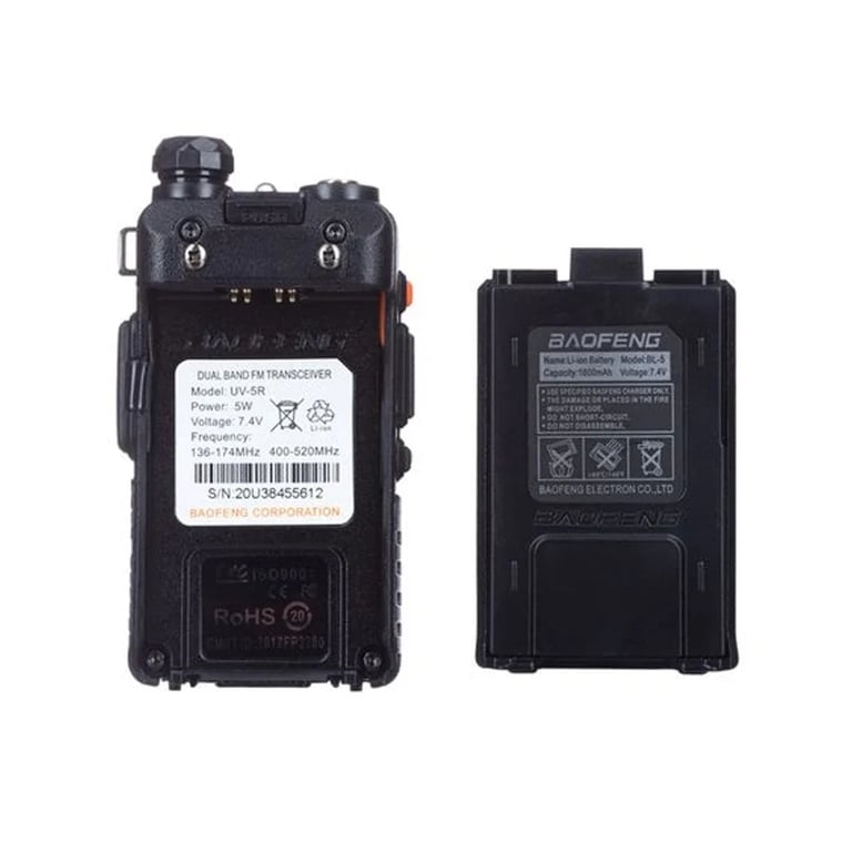Портативна рація Baofeng UV-5R Black Six Pack комплект 6 шт (2200000758965) - фото 5