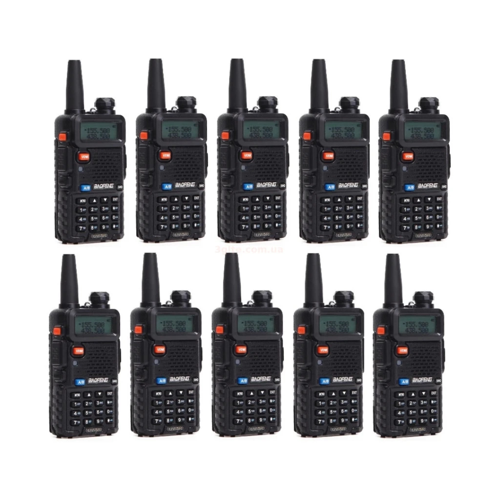Портативна рація Baofeng UV-5R Black Ten Pack комплект 10 шт (2200000758972) Портативна рація Baofeng UV-5R Black Ten Pack комплект 10 шт (2200000758972)