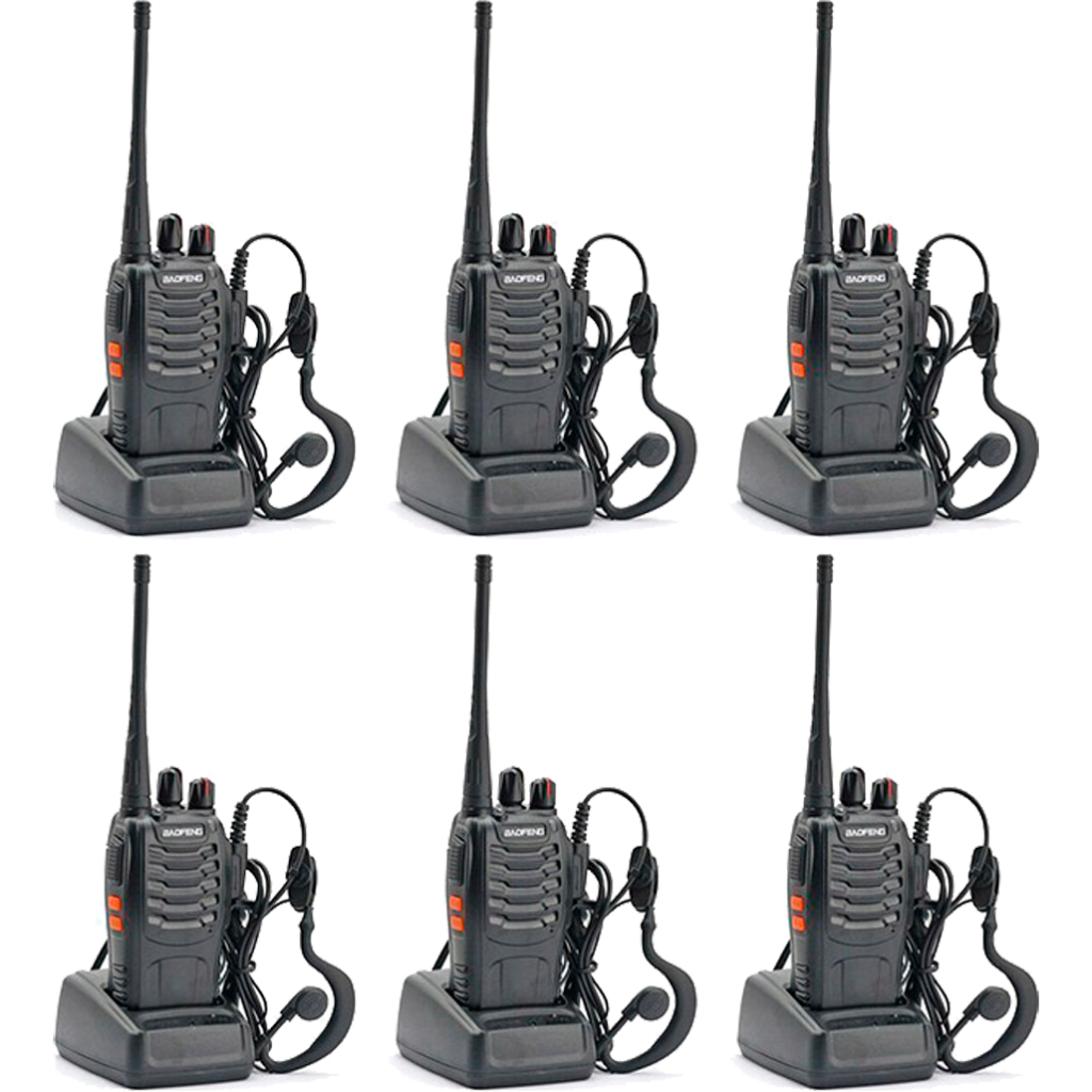 Портативна рація Baofeng BF-888S Six Pack комплект 6 шт (2200000758996) - фото 1