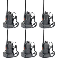 Портативна рація Baofeng BF-888S Six Pack комплект 6 шт (2200000758996) - фото 1