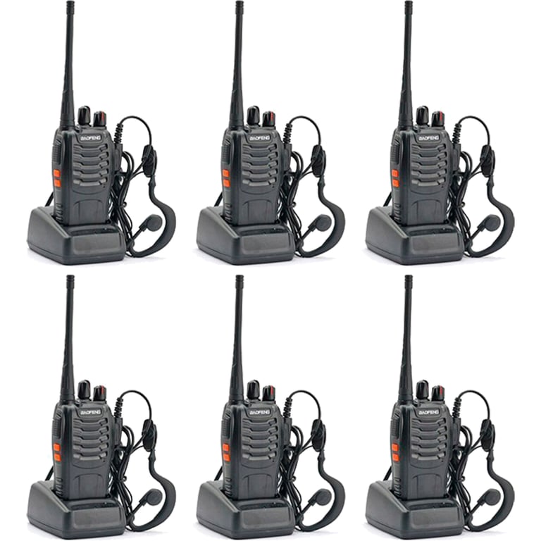 Портативна рація Baofeng BF-888S Six Pack комплект 6 шт (2200000758996) - фото 1