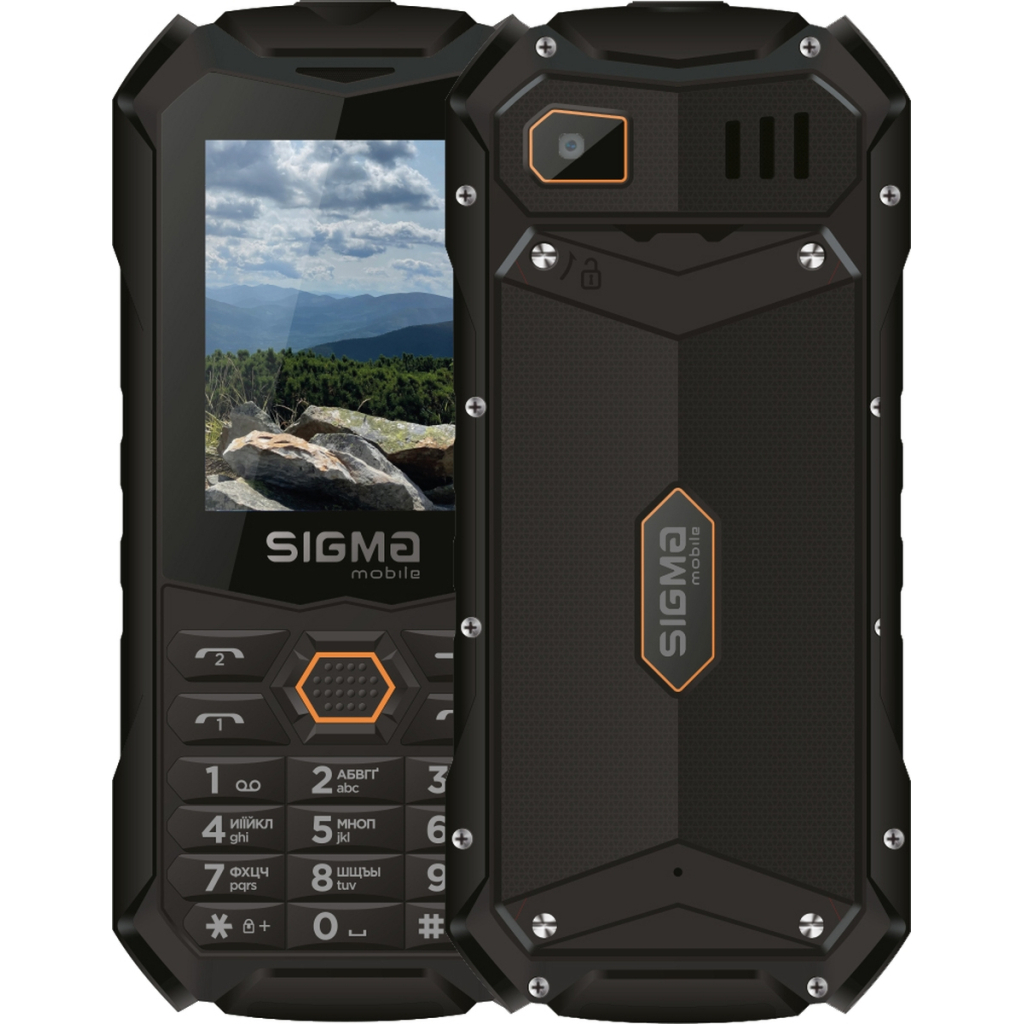 Мобільний телефон Sigma X-treme PV68 Black Orange (4827798738221) - фото 1