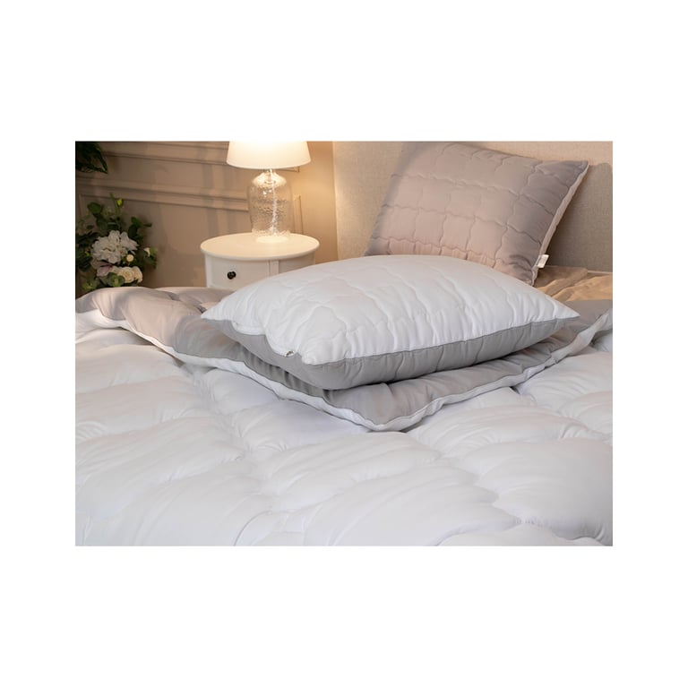 Ковдра Руно зимова силіконова 140 х 205 (321.52_Grey White) - фото 4