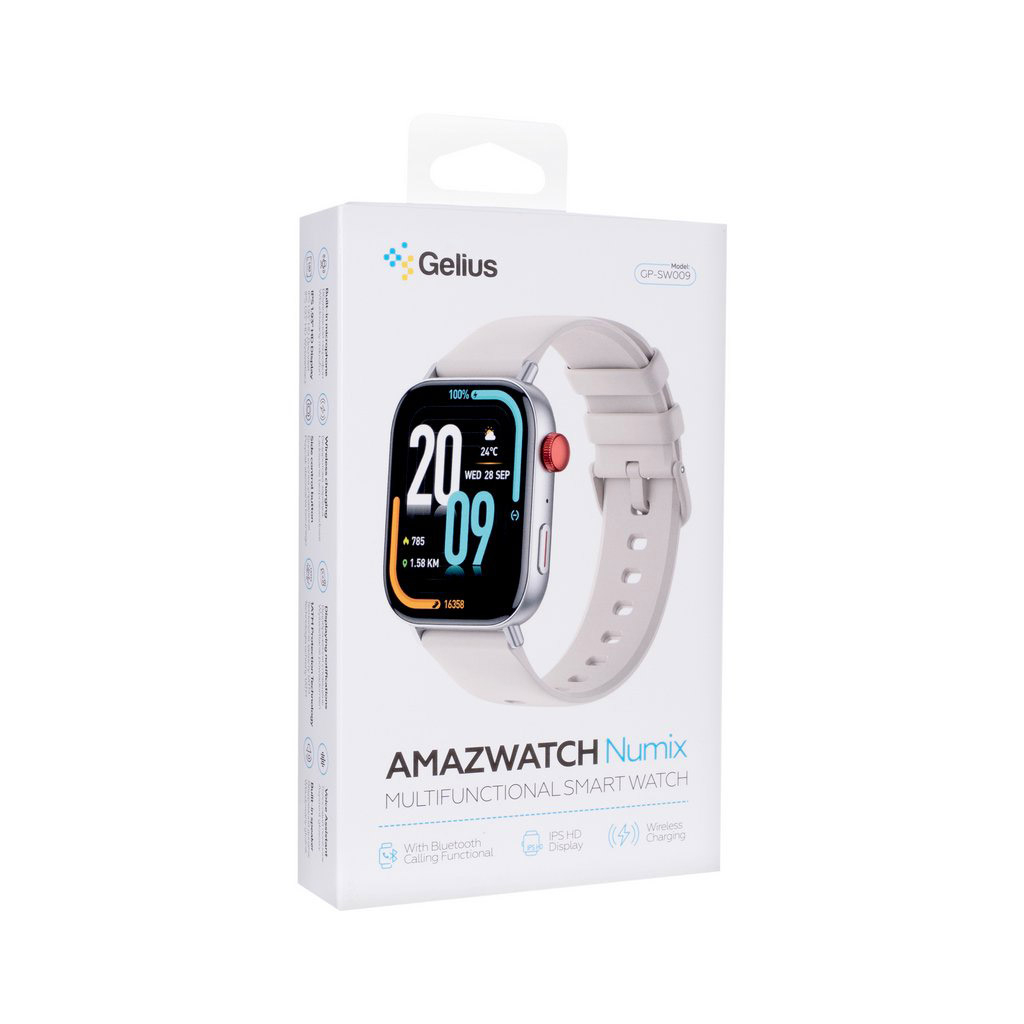 Смарт-годинник Gelius Pro GP-SW009 (Amazwatch Numix) Silver (2099900996962) - фото 9 Смарт-годинник Gelius Pro GP-SW009 (Amazwatch Numix) Silver (2099900996962) - фото 9