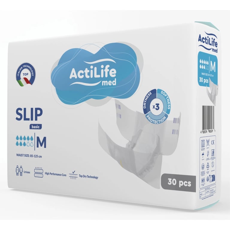 Підгузки для дорослих ActiLife Med Basic M, 30 шт (4820174981679) - фото 1