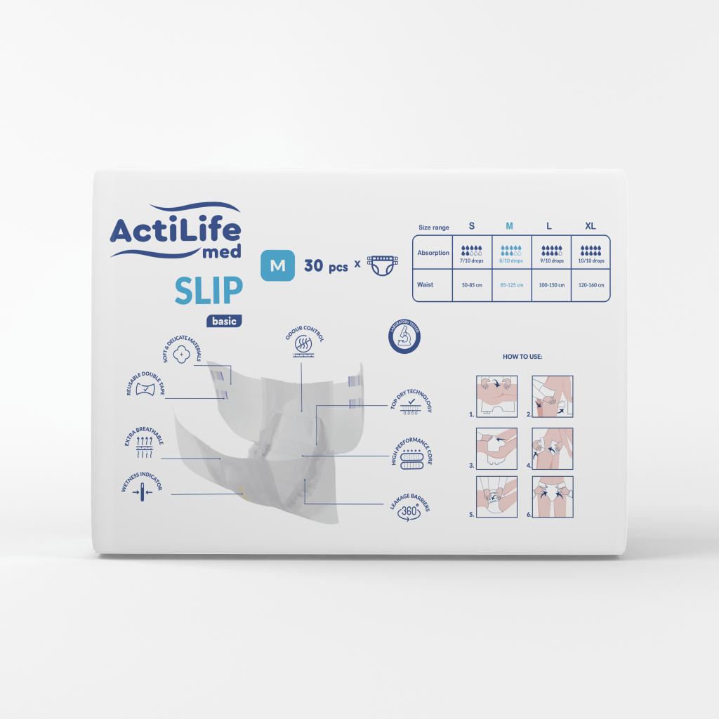 Підгузки для дорослих ActiLife Med Basic M, 30 шт (4820174981679) - фото 2 Підгузки для дорослих ActiLife Med Basic M, 30 шт (4820174981679) - фото 2