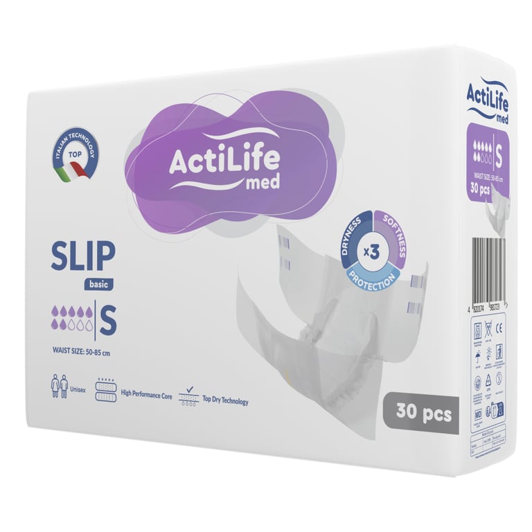 Підгузки для дорослих ActiLife Med Basic S, 30 шт (4820174981723) - фото 1