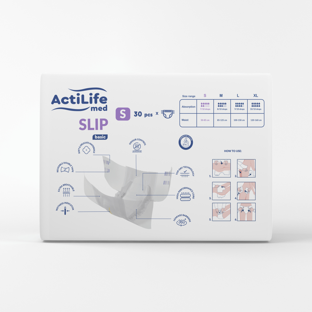 Підгузки для дорослих ActiLife Med Basic S, 30 шт (4820174981723) - фото 2 Підгузки для дорослих ActiLife Med Basic S, 30 шт (4820174981723) - фото 2