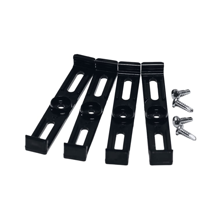 Рамка номерного знака Poputchik невидимки стандартні чорні, к-т 4шт (24-051-IS) - фото 4