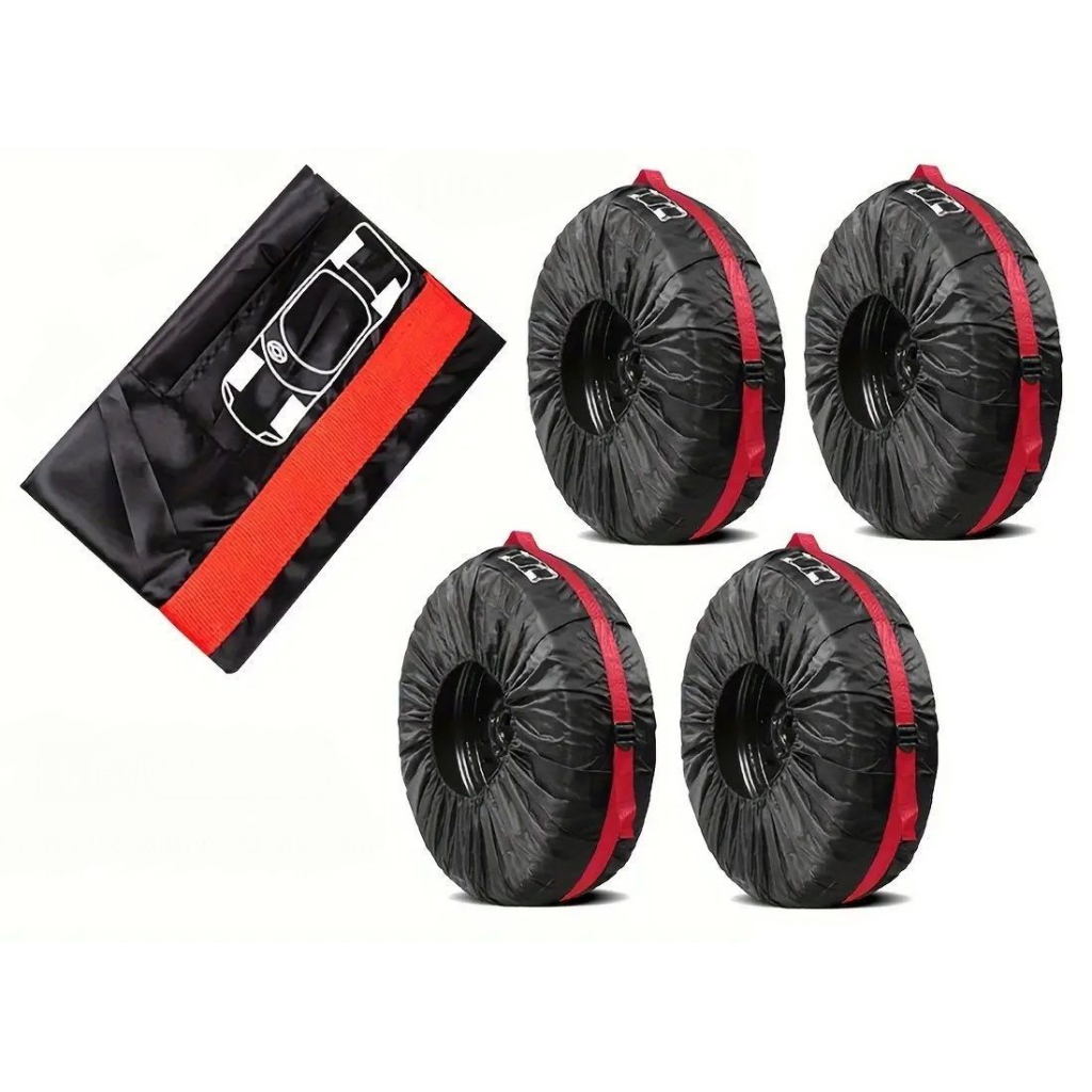 Чохол для зберігання автомобільних коліс Poputchik розмір L R17-20, 4 шт (16-002/4шт) Чохол для зберігання автомобільних коліс Poputchik розмір L R17-20, 4 шт (16-002/4шт)