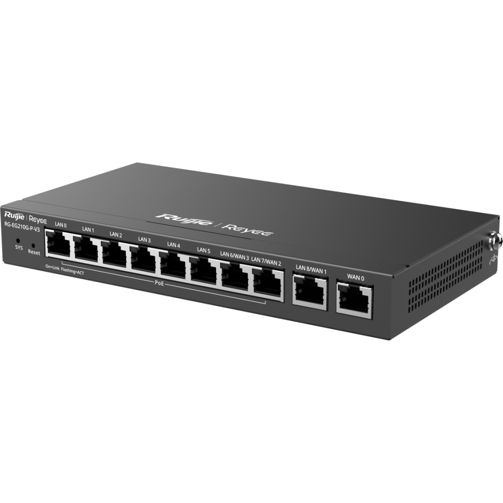 Маршрутизатор Ruijie Networks RG-EG210G-P-V3 - фото 3 Маршрутизатор Ruijie Networks RG-EG210G-P-V3 - фото 3