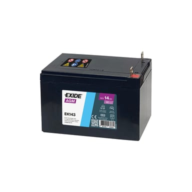 Акумулятор автомобільний EXIDE START-STOP AGM 14Ah бокова(+/-) (200EN) (EK143) - фото 1