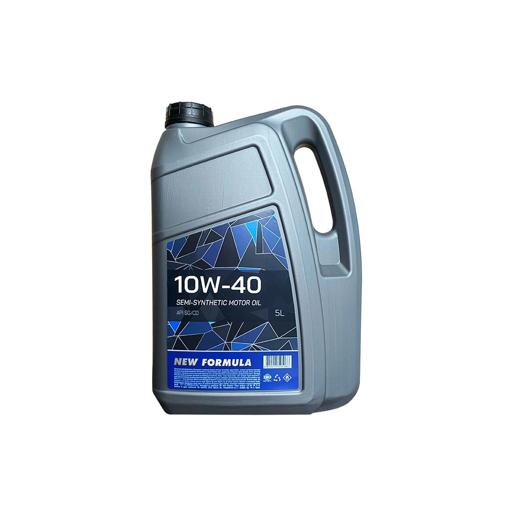 Моторна олива NEW FORMULA 10w-40 (SG/CD) кан. 5л ПЕ (4,5кг) (NF196252) Моторна олива NEW FORMULA 10w-40 (SG/CD) кан. 5л ПЕ (4,5кг) (NF196252)