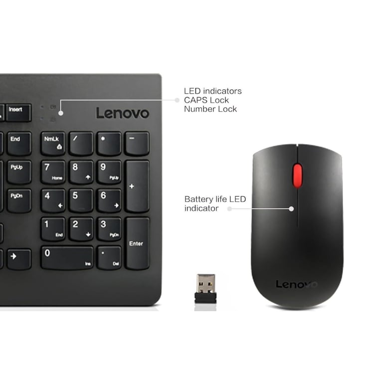 Комплект Lenovo Essential Wireless Combo Gen2 Black (4X31N50709) - фото 2