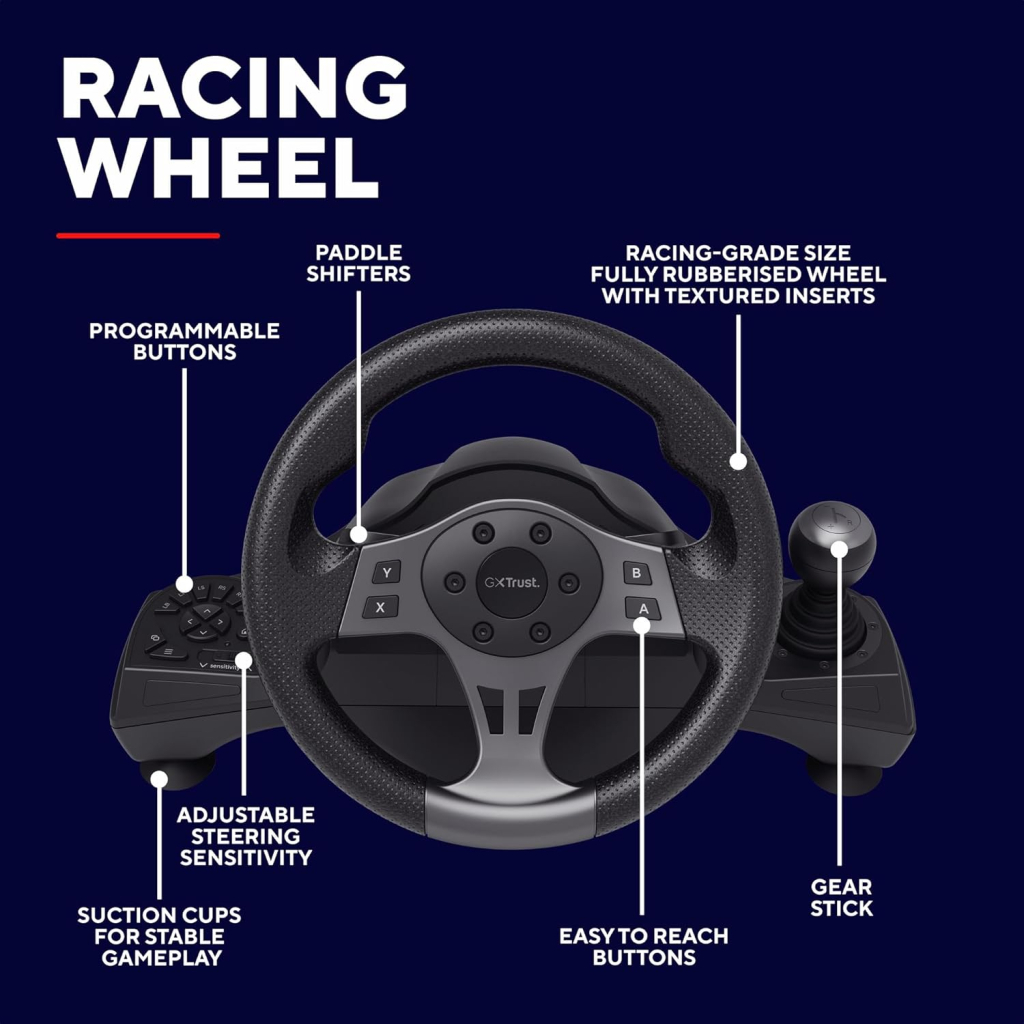 Кермо Trust GXT 289 Movi PC/PS4/PS3/Xbox/Nintendo Switch (25122) - фото 2 Кермо Trust GXT 289 Movi PC/PS4/PS3/Xbox/Nintendo Switch (25122) - фото 2